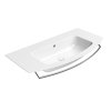 GSI Pura obdélníkové umyvadlo Slim 102 x 52 cm bez otvoru pro baterii s přepadem keramické bílá ExtraGlaze 8825011