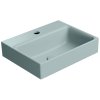 GSI Nubes umyvadlo 40 x 32 cm s otvorem pro baterii bez přepadu keramické ghiaccio mat modrá 9684115
