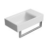 GSI Nubes umyvadlo 40 x 23 cm bez otvoru pro baterii bez přepadu keramické bílá mat 9636009