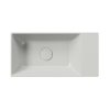 GSI Kube X obdélníkové umyvadlo 50 x 25 cm bez otvoru pro baterii pravé/levé bez přepadu keramické cenere mat šedá 9486017