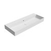 GSI Kube X obdélníkové umyvadlo 120 x 47 cm bez otvoru pro baterii s přepadem keramické bílá mat 9424009