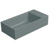 GSI Kube X obdélníkové umyvadlo 50 x 25 cm bez otvoru pro baterii pravé/levé bez přepadu keramické agave opaco zelená 9486004
