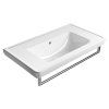 GSI Classic obdélníkové umyvadlo 90 x 50 cm bez otvoru pro baterii s přepadem keramické bílá ExtraGlaze 8788011