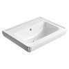 GSI Classic obdélníkové umyvadlo 60 x 46 cm bez otvoru pro baterii s přepadem keramické bílá ExtraGlaze 8731011