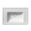 GSI Classic obdélníkové umyvadlo 75 x 50 cm bez otvoru pro baterii s přepadem keramické bílá ExtraGlaze 8787011