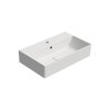 GSI Kube X obdélníkové umyvadlo 60 x 37 cm s otvorem pro baterii s přepadem keramické bílá mat 9454109