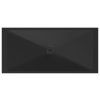 GSI Extra Flat obdélníková sprchová vanička 170 x 80 x 2 cm keramika černá mat 46170826
