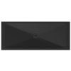 GSI Extra Flat obdélníková sprchová vanička 170 x 70 x 2 cm keramika černá mat 46170726