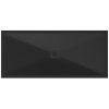 GSI Extra Flat obdélníková sprchová vanička 160 x 70 x 2 cm keramika černá mat 46160726