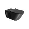GSI Community závěsná wc mísa 36 x 70 cm Swirlflush keramika černá dual-mat 761526