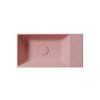 GSI Kube X obdélníkové umývátko 50 x 25 cm bez otvoru pro baterii pravé/levé bez přepadu keramické blush mat růžová 9486024