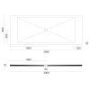 GSI Extra Flat obdélníková sprchová vanička 200 x 80 x 2 cm keramika creta mat béžová 46200808