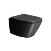 GSI Modo závěsná wc mísa 37 x 54 cm Swirlflush keramika černá dual-mat 841526