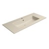 GSI Pura obdélníkové umyvadlo Slim 102 x 46 cm s otvorem pro baterii s přepadem keramické creta mat béžová 8886108