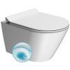 GSI Kube X závěsná wc mísa 36 x 50 cm GeniusFlush keramika bílá dual-mat 941209