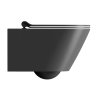 GSI Kube X závěsná wc mísa 36 x 55 cm GeniusFlush keramika černá dual-mat 941326