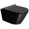 GSI Kube X závěsná wc mísa 36 x 55 cm GeniusFlush keramika černá dual-mat 941326