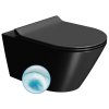 GSI Kube X závěsná wc mísa 36 x 55 cm GeniusFlush keramika černá dual-mat 941326