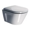 GSI Norm závěsná wc mísa 36 x 50 cm GeniusFlush keramika bílá ExtraGlaze 862011