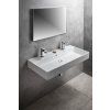 GSI Kube X obdélníkové umyvadlo 100 x 47 cm broušená spodní hrana 2 otvory pro baterii s přepadem keramika bílá ExtraGlaze 94239211