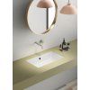 GSI Kube X obdélníkové umyvadlo 60 x 37 cm zápustné broušená spodní hrana bez otvoru pro baterii s přepadem keramika bílá ExtraGlaze 8953911