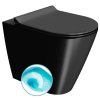 GSI Kube X wc mísa stojící 36 x 55 cm Swirlflush spodní/zadní odpad keramika černá mat 941026
