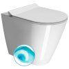 GSI Kube X wc mísa stojící 36 x 55 cm Swirlflush spodní/zadní odpad keramika bílá ExtraGlaze 941011