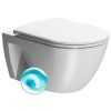 GSI Pura Eco wc mísa závěsná 36 x 55 cm Swirlflush keramika bílá mat 880709