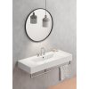 GSI Kube X obdélníkové umyvadlo 120 x 47 cm broušená spodní hrana 3 otvory pro baterii s přepadem odkládací plochy keramické bílá ExtraGlaze 94529311