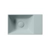 GSI Kube X umyvadlo 40 x 23 cm bez otvoru pro baterii bez přepadu keramické ghiaccio mat modrá 9484015
