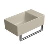 GSI Kube X umyvadlo 40 x 23 cm bez otvoru pro baterii bez přepadu keramické creta mat béžová 9484008