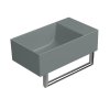 GSI Kube X umyvadlo 40 x 23 cm bez otvoru pro baterii bez přepadu keramické agave mat zelená 9484004