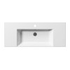 GSI Kube X obdélníkové umyvadlo 120 x 47 cm otvor pro baterii s přepadem odkládací plochy keramické bílá ExtraGlaze 9452111
