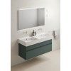 GSI Kube X dvojumyvadlo 120 x 47 cm bez otvoru pro baterii s přepadem keramické bílá ExtraGlaze 9425011