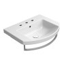 GSI Norm oblé umyvadlo 60 x 49 cm 3 otvory pro baterii s přepadem keramické bílá ExtraGlaze 8645311