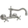 Sapho Antea dřezová baterie nástěnná 150 mm horní ramínko kohoutková nikl 3368