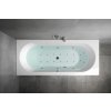 Polysan VIVA B hydromasážní vana 185 x 80 x 47 cm Highline Hydro-Air akrylát chrom bílá 71968.6010