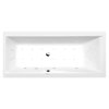 Polysan CLEO hydromasážní vana obdélníková 180 x 80 x 48 cm Highline Hydro-Air akrylát chrom bílá 95611.6010