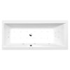 Polysan CLEO hydromasážní vana obdélníková 180 x 80 x 48 cm Active Hydro-Air akrylát chrom bílá 95611.2010