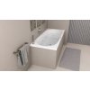 Polysan ASTRA B hydromasážní vana obdélníková 165 x 75 x 48 cm Active Hydro-Air akrylát chrom bílá 32611.2010