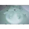 Polysan ANDRA R hydromasážní vana asymetrická 160 x 90 x 45 cm pravá Active Hydro-Air akrylát chrom bílá 81541.2010