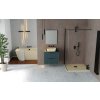 Polysan Banera Square umyvadlo na desku 50 x 36 cm bez otvoru pro baterii bez přepadu litý mramor béžová mat 14596.81