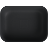 Polysan Banera Square umyvadlo na desku 50 x 36 cm bez otvoru pro baterii bez přepadu litý mramor antracit mat 14596.51