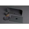 Polysan Banera Square umyvadlo na desku 50 x 36 cm bez otvoru pro baterii bez přepadu litý mramor antracit mat 14596.51
