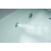 Polysan CASCATA hydromasážní vana obdélníková 185 x 85 x 45 cm kaskáda nerez Attraction Hydro akrylát chrom bílá 73836.100.3010