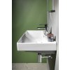 Aqualine Parla obdélníkové umyvadlo 80 x 38 cm s otvorem pro baterii s přepadem keramické bílá 9980