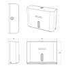 Aqualine Olmo zásobník papírových ručníků 27,3 x 20,6 cm bílá 1318-40