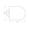 Bruckner IMOGEN WC sedátko SLIM Soft Close bílá 201.509.4