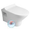 Bruckner Imogen závěsná wc mísa 36 x 50 cm Rimless keramika bílá 201.508.0