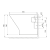Bruckner Imogen závěsná wc mísa 36 x 50 cm Rimless keramika bílá 201.508.0